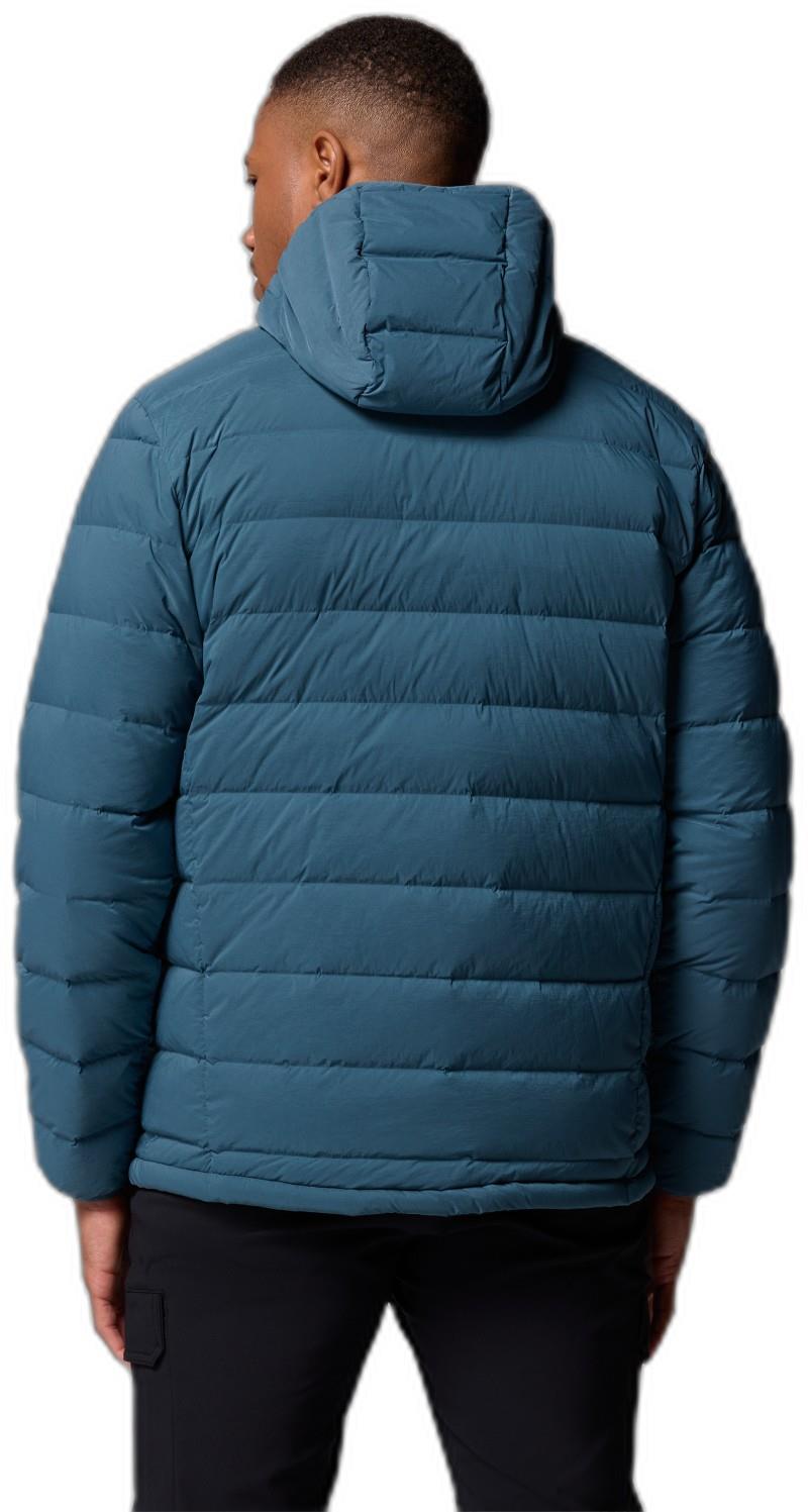 Drift Peak Stretch Down Hooded Jacket - Mens - everblue 1