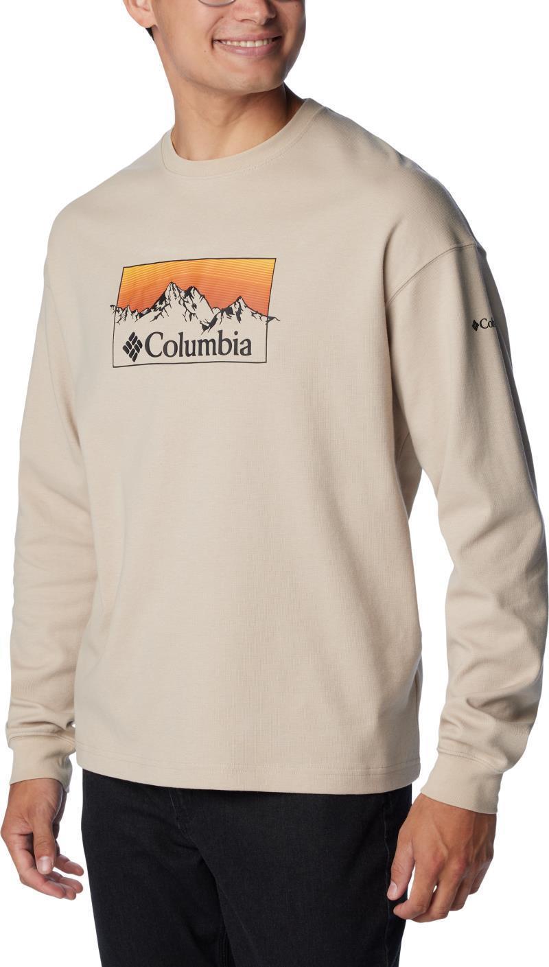 Duxbery Relaxed LS Tee - Mens - Ancient Fossil / Linear Range Graphic 3