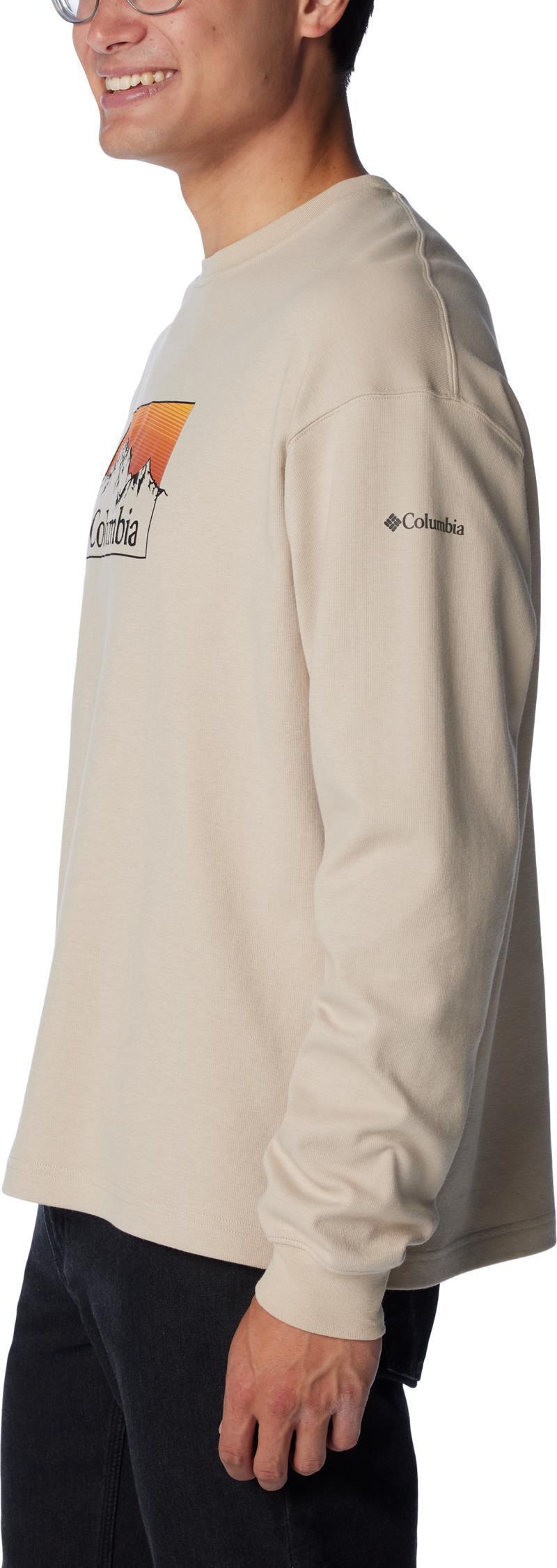 Duxbery Relaxed LS Tee - Mens - Ancient Fossil / Linear Range Graphic 4
