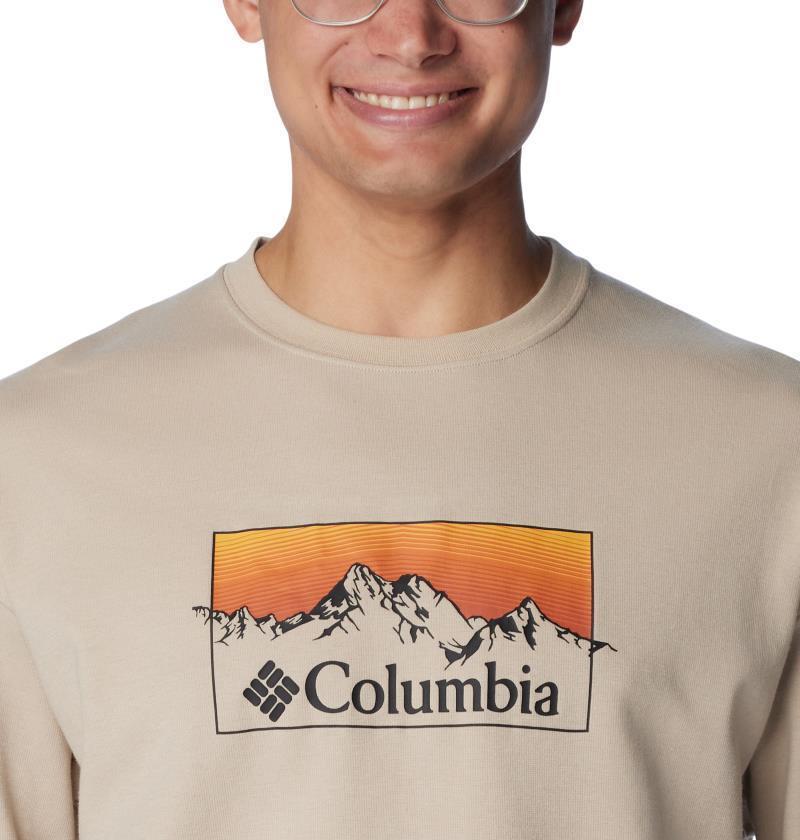 Duxbery Relaxed LS Tee - Mens - Ancient Fossil / Linear Range Graphic 5