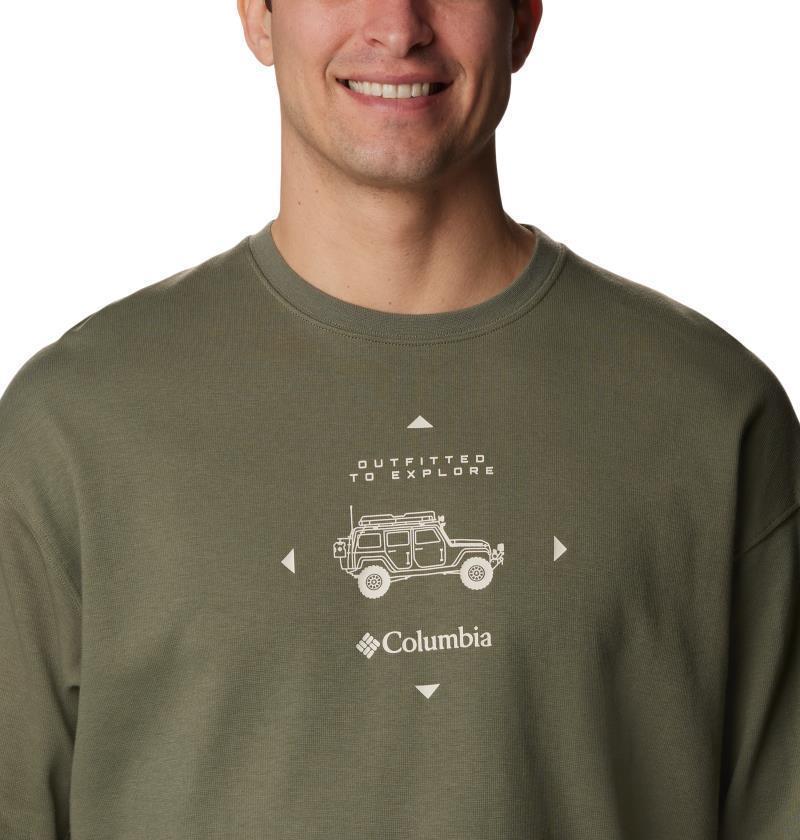 Duxbery Relaxed LS Tee - Mens - Stone Green / Overlander Graphic 5