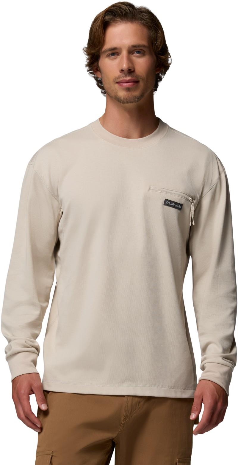 Echo Passage LS Crew - Mens - dark stone 1