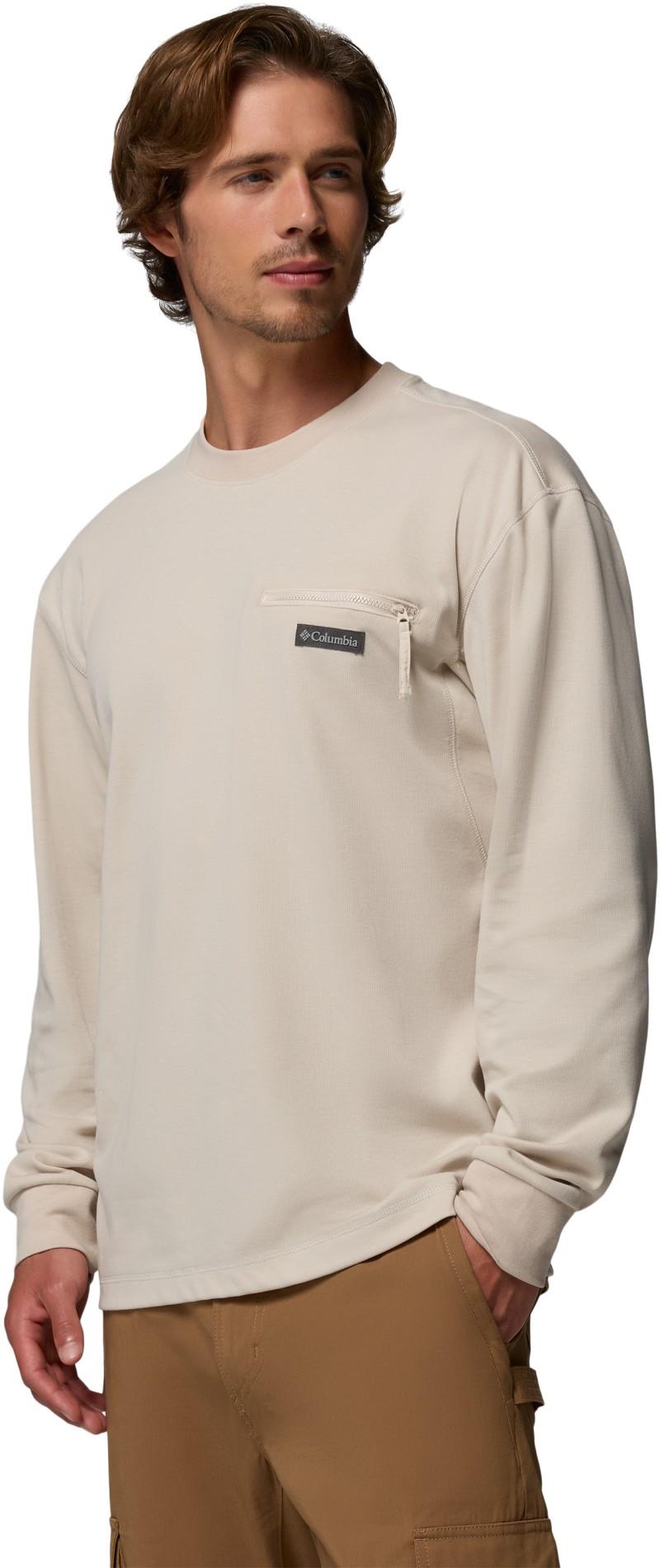 Echo Passage LS Crew - Mens - dark stone 1