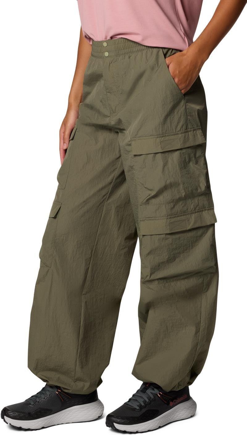 Elevated View Parachute Pants, Reg - Womens - stone green 1
