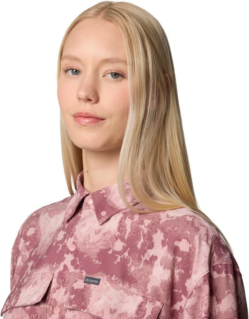 Elevated View Utility LS - Womens - eraser pink deco camo 1