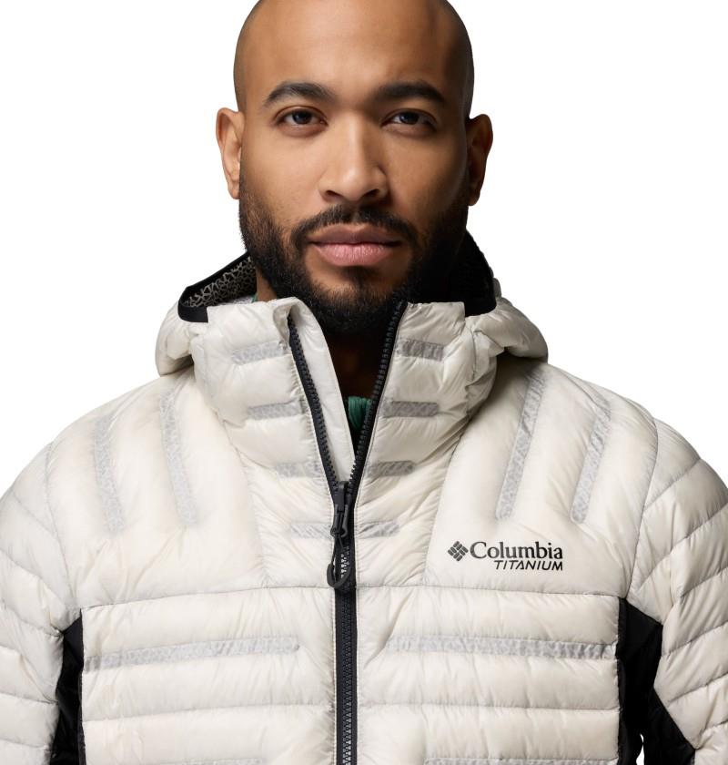 Endevour Mountain Down Hooded Jacket - Mens - dark stone / black 1