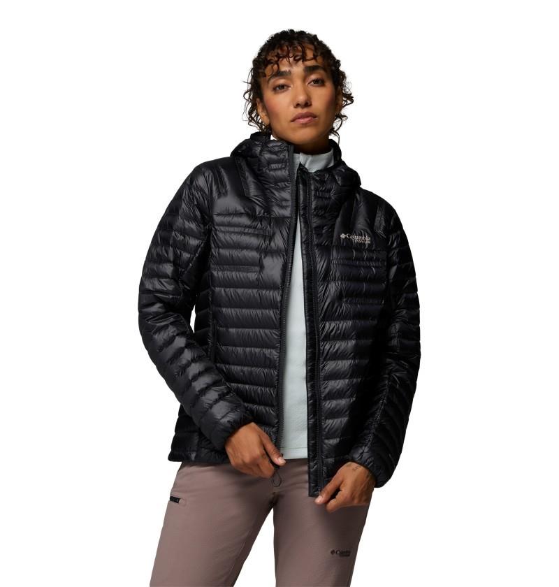 Endevour Mountain Down Hooded Jacket - Womens - black 1