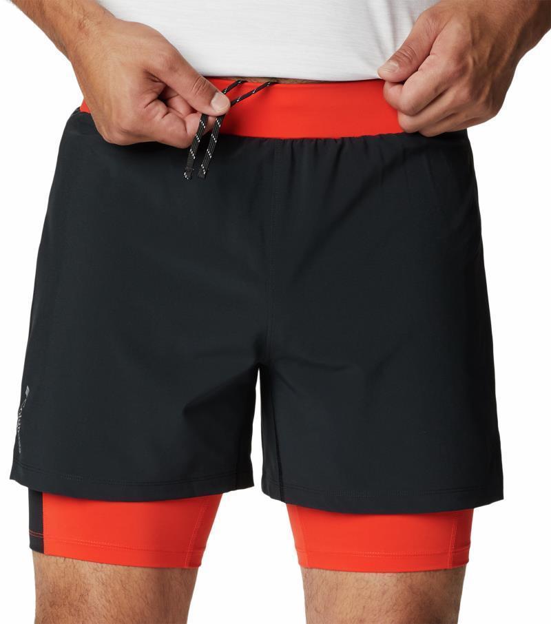 Endless Trail 2In1 Shorts, 7" Inseam - Mens - black / spicy 1