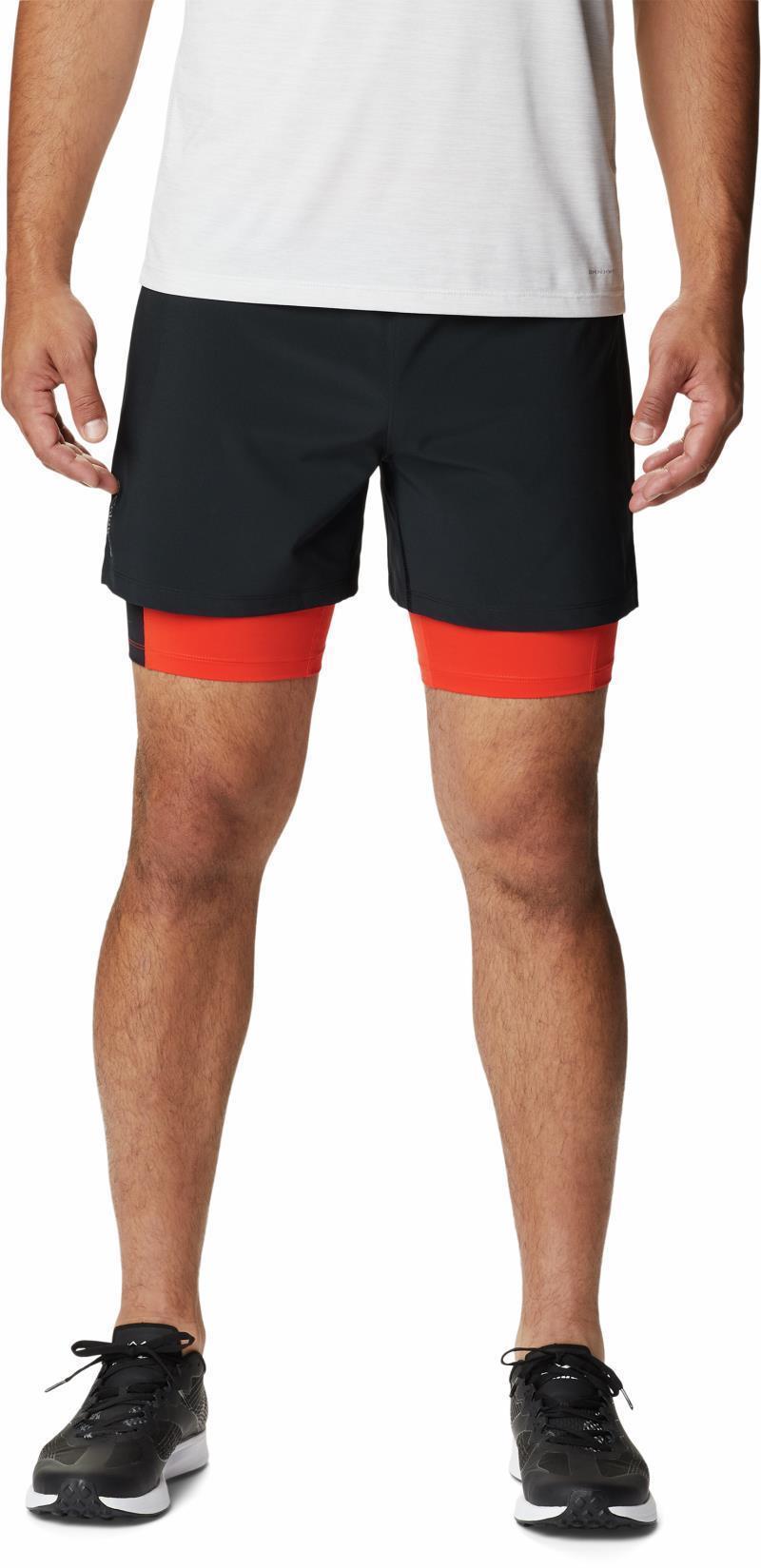 Endless Trail 2In1 Shorts, 7" Inseam - Mens - black / spicy 1
