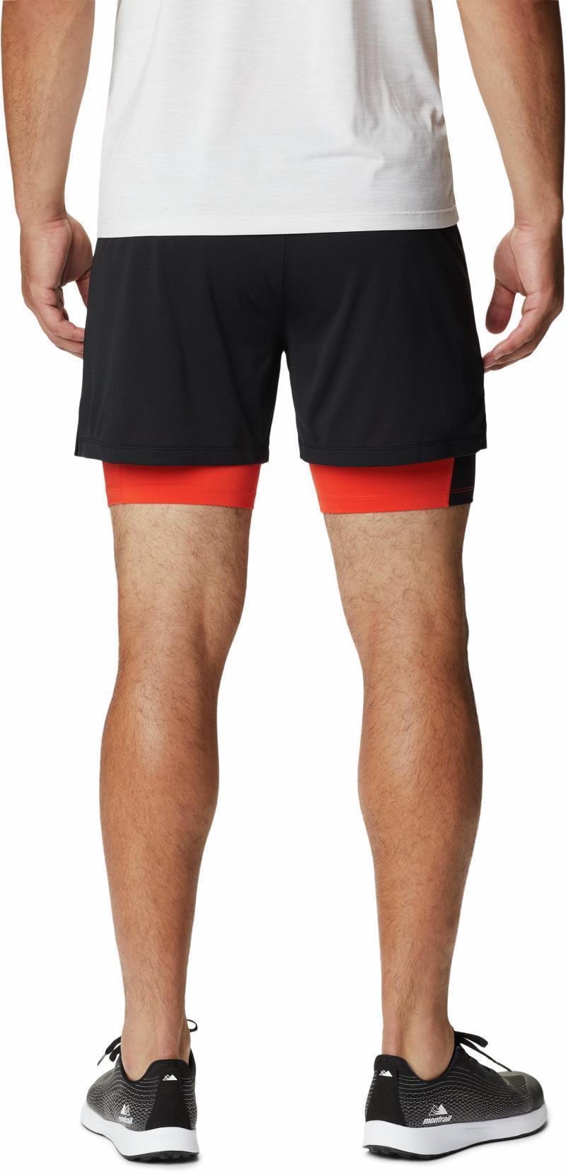 Endless Trail 2In1 Shorts, 7" Inseam - Mens - black / spicy 1