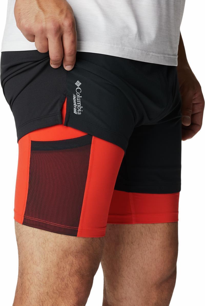 Endless Trail 2In1 Shorts, 7" Inseam - Mens - black / spicy 1
