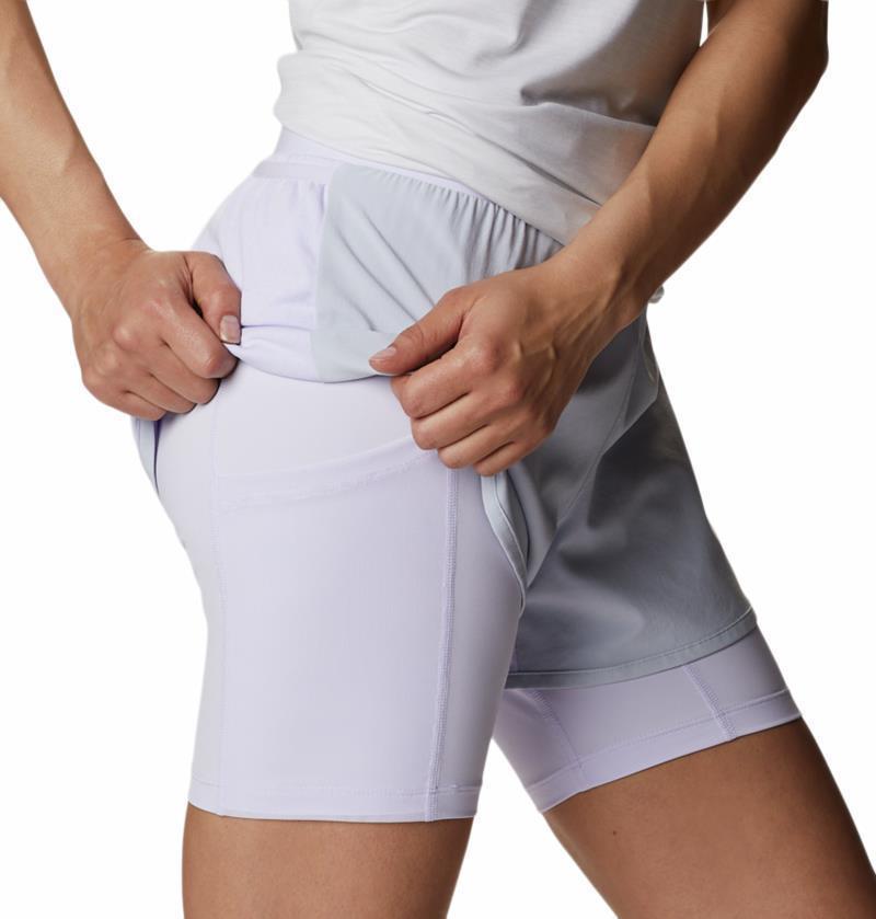 Endless Trail 2n1 Shorts, 5" Inseam - Womens - cirrus grey / purple tint 1