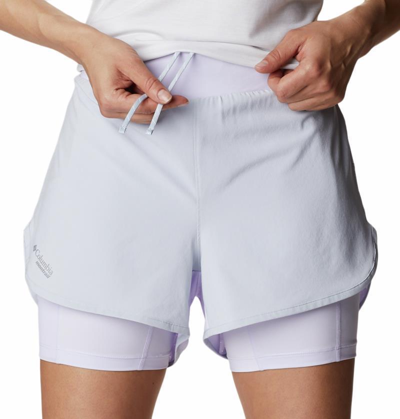Endless Trail 2n1 Shorts, 5" Inseam - Womens - cirrus grey / purple tint 1