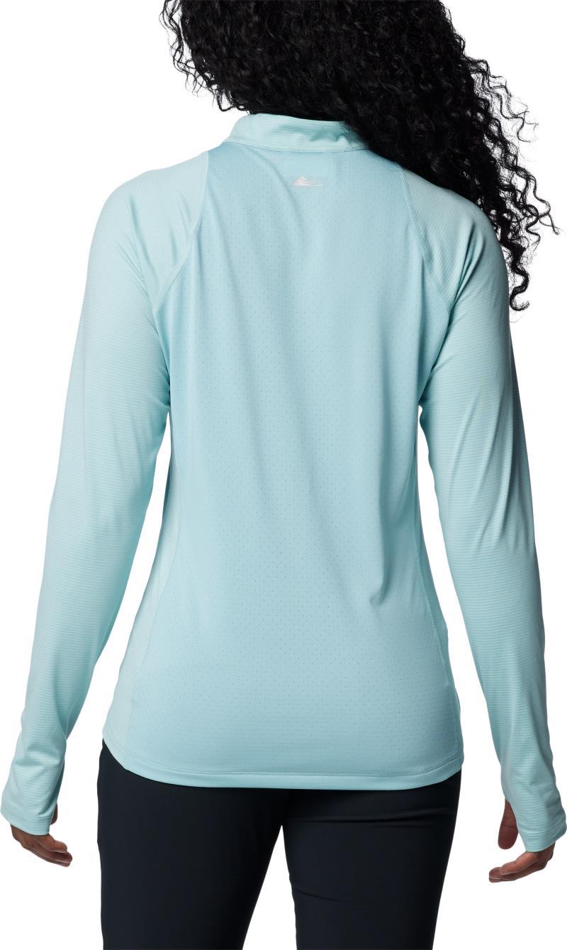 Endless Trail Half Zip Mesh LS - Womens - Aqua Haze 2
