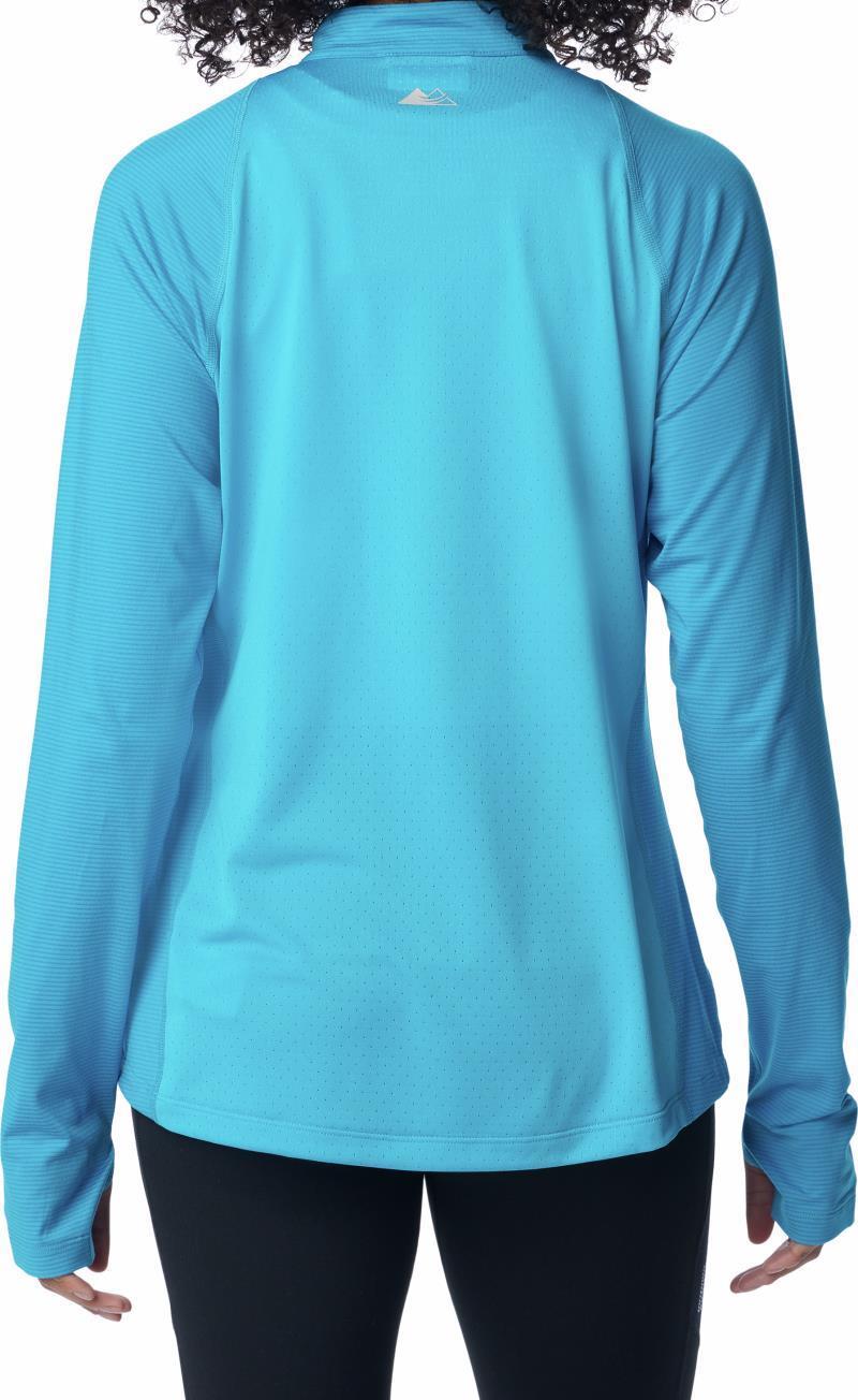 Endless Trail Half Zip Mesh LS - Womens - Ocean Blue 2