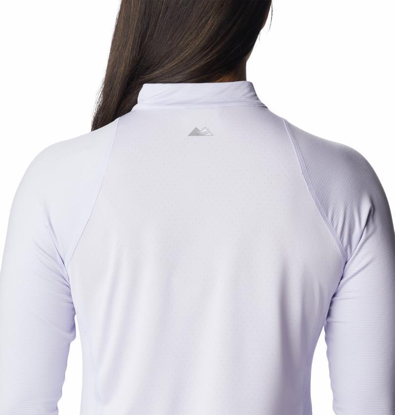 Endless Trail Half Zip Mesh LS - Womens - Purple Tint 4