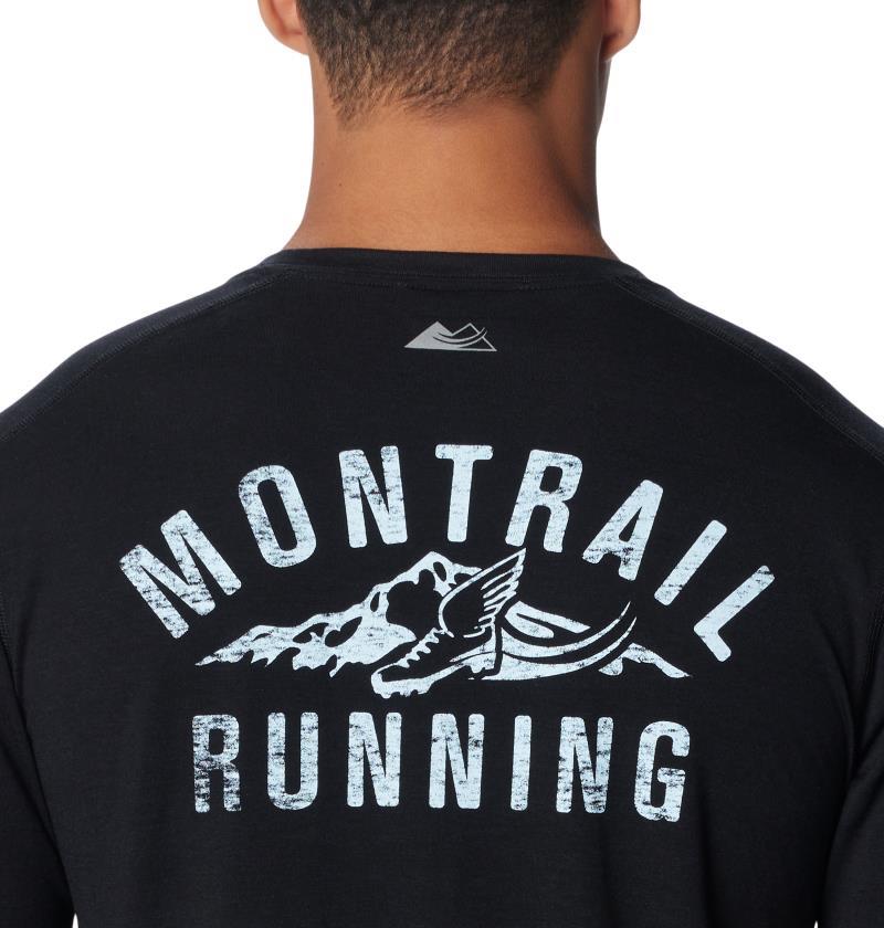 Endless Trail Running Tech Tee - Mens - Black / Pale Blue Montrail Graphic 4