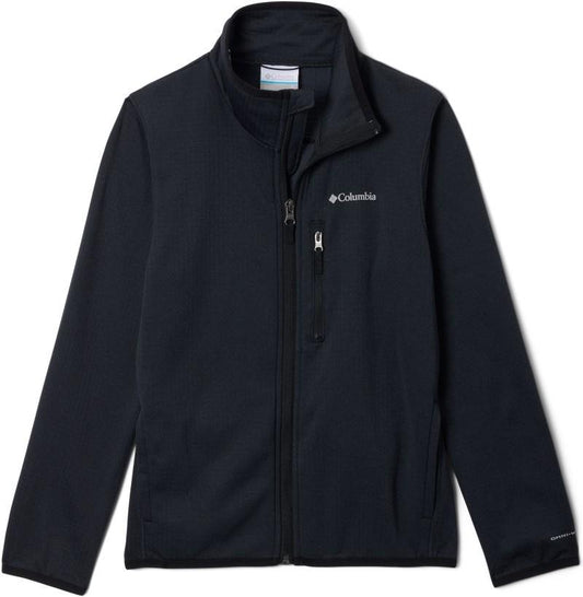 Essential Hike Grid Fleece Full-Zip - Youth - black 1