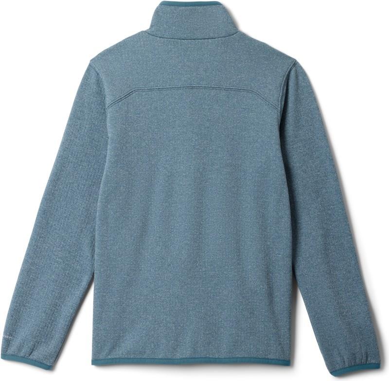 Essential Hike Grid Fleece Full-Zip - Youth - everblue 1