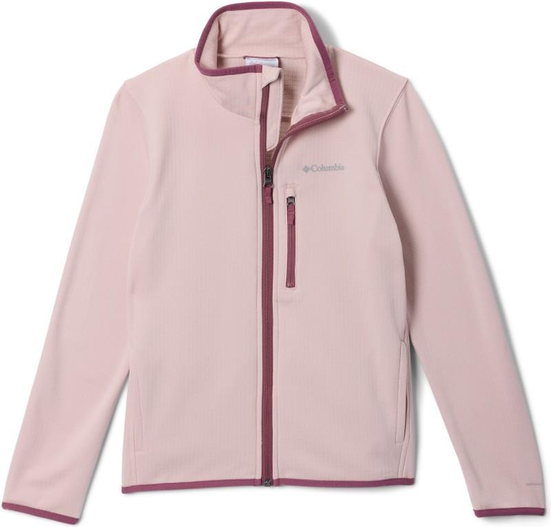 Essential Hike Grid Fleece Full-Zip - Youth - mineral pink 1