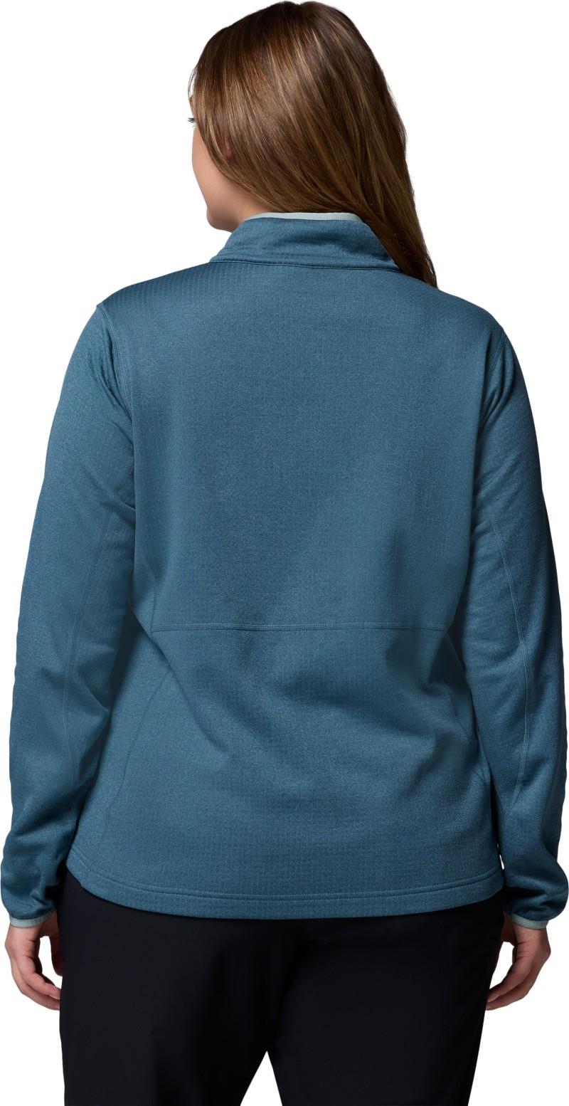 Essential Hike Grid Fleece Half-Zip, Extended - Womens - everblue / crushed blue 1