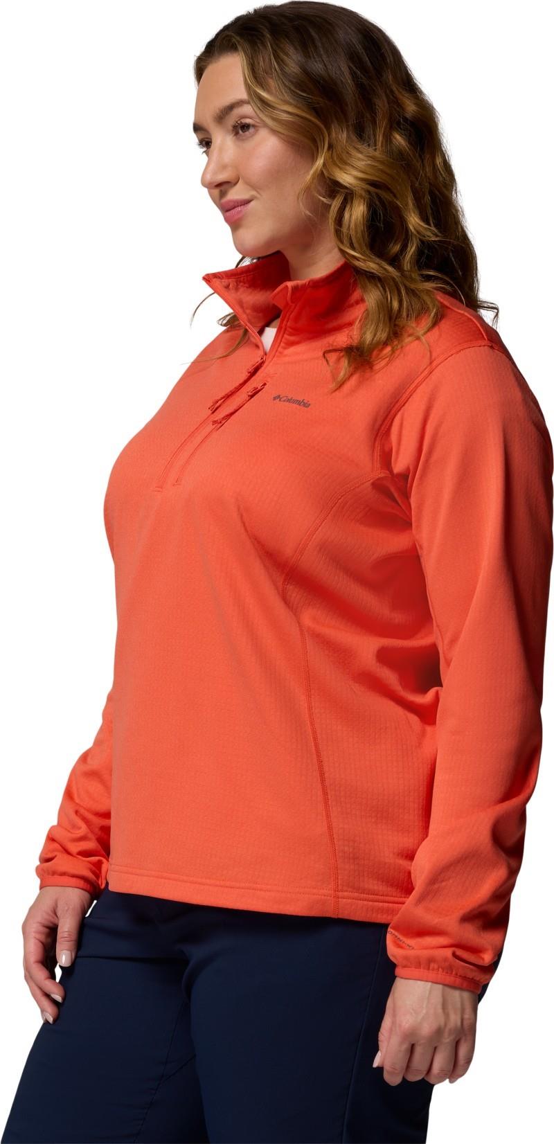 Essential Hike Grid Fleece Half-Zip, Extended - Womens - zing 1