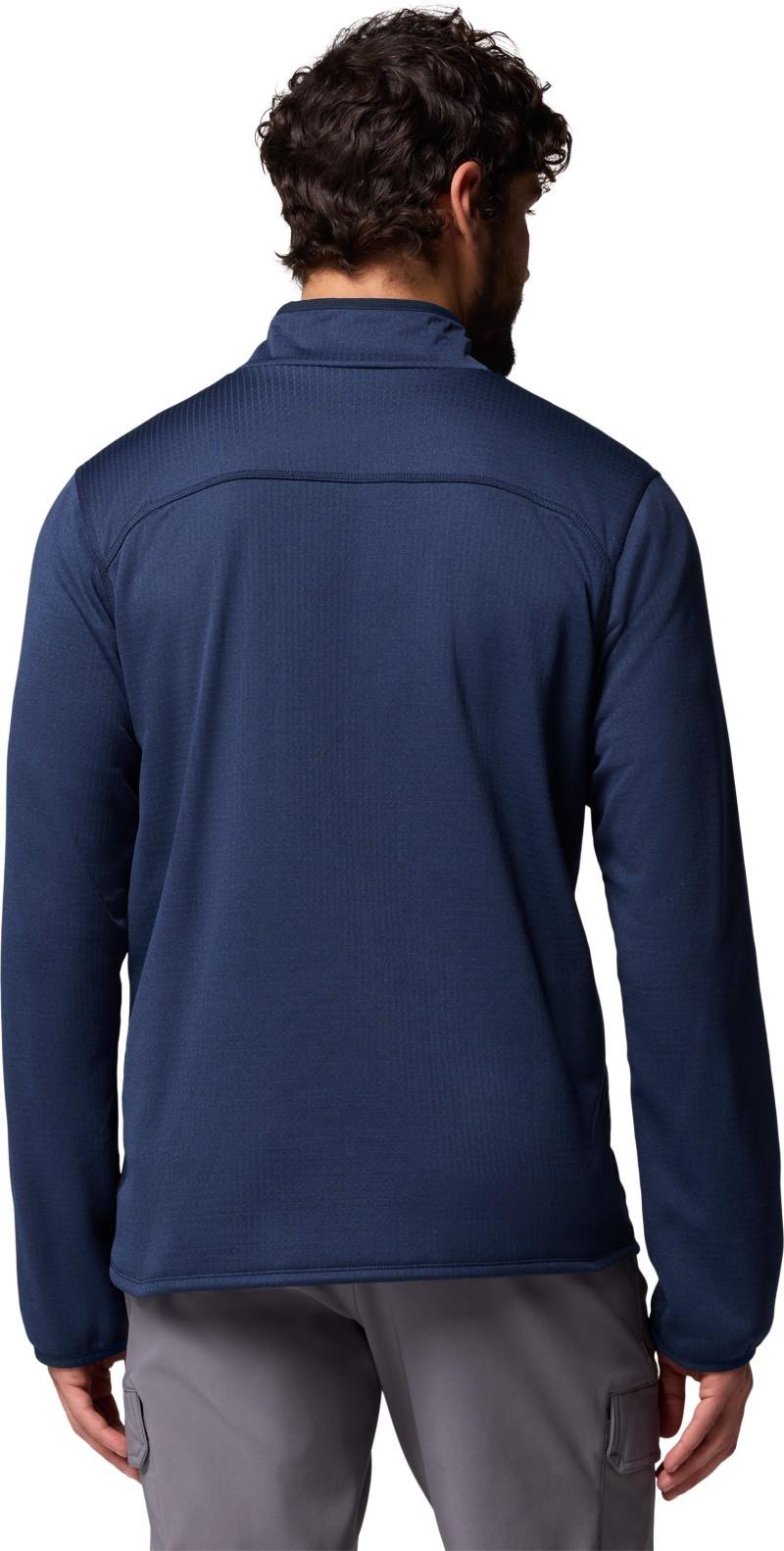 Essential Hike Grid Fleece Half-Zip - Mens - collegiate navy 1