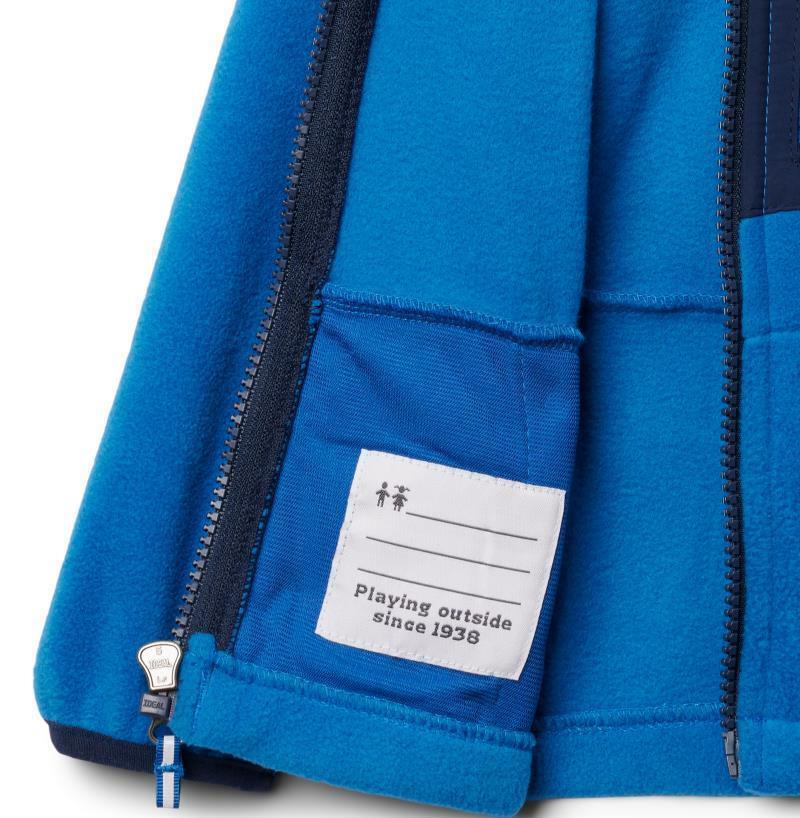 Fast Trek III Fleece Full-Zip - Toddler - Bright Indigo / Collegiate Navy 3