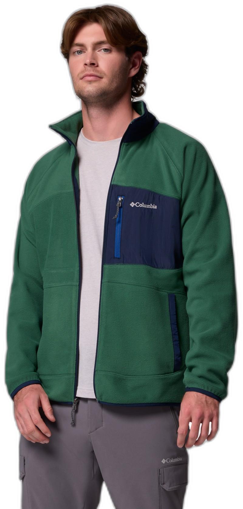 Fast Trek Overlay Full-Zip, Tall - Mens - rain forest / collegiate navy 1