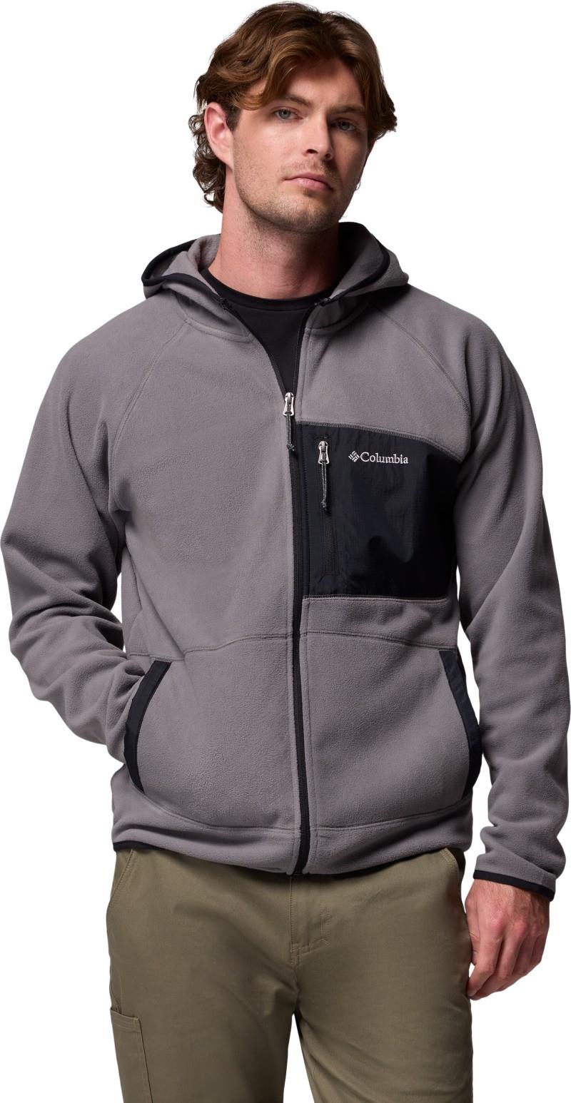 Fast Trek Overlay Hooded Full-Zip - Mens - city grey / black 1