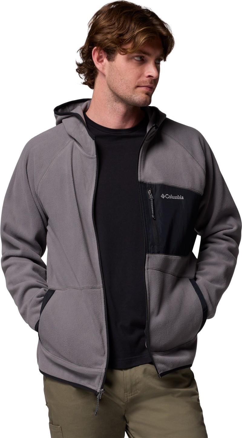 Fast Trek Overlay Hooded Full-Zip - Mens - city grey / black 1