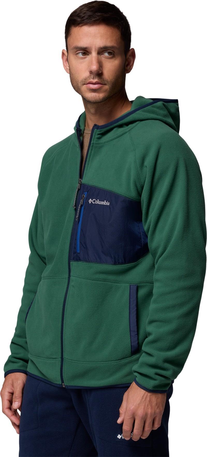 Fast Trek Overlay Hooded Full-Zip - Mens - rain forest / collegiate navy 1
