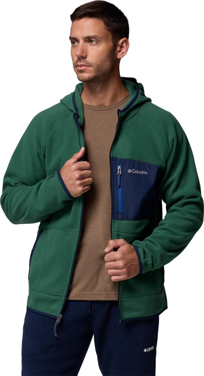 Fast Trek Overlay Hooded Full-Zip - Mens - rain forest / collegiate navy 1