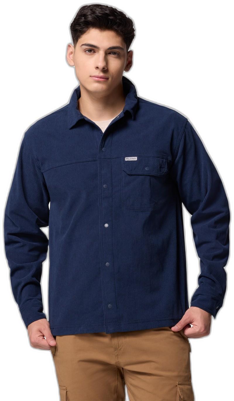 Flare Gun Corduroy Shirt - Mens - collegiate navy 1