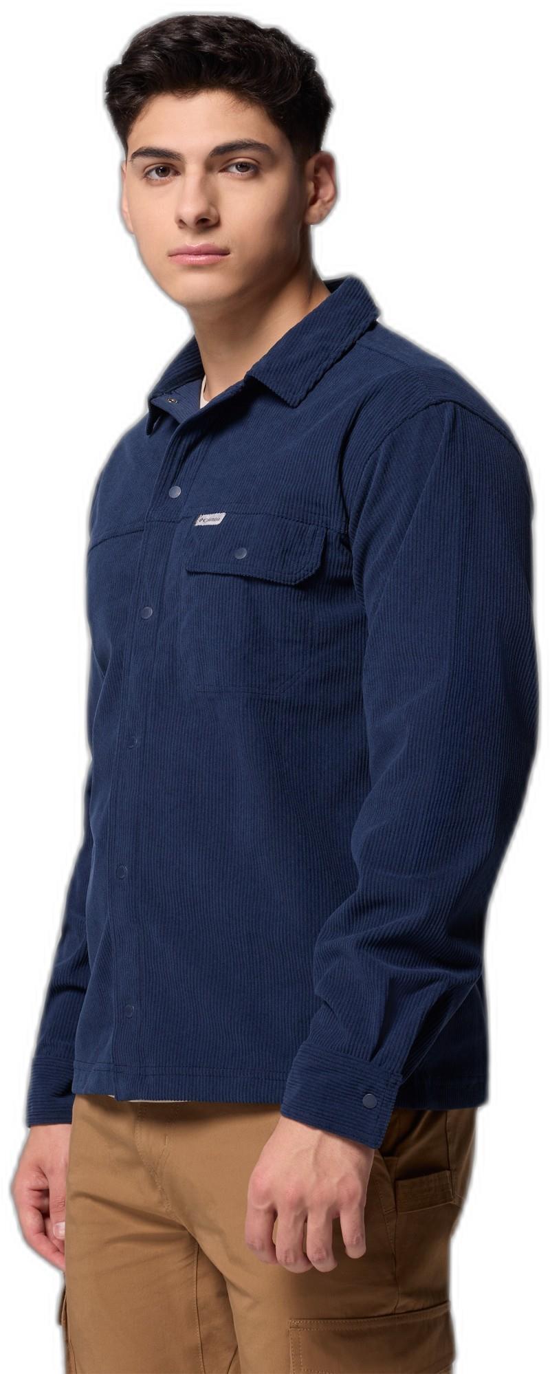 Flare Gun Corduroy Shirt - Mens - collegiate navy 1