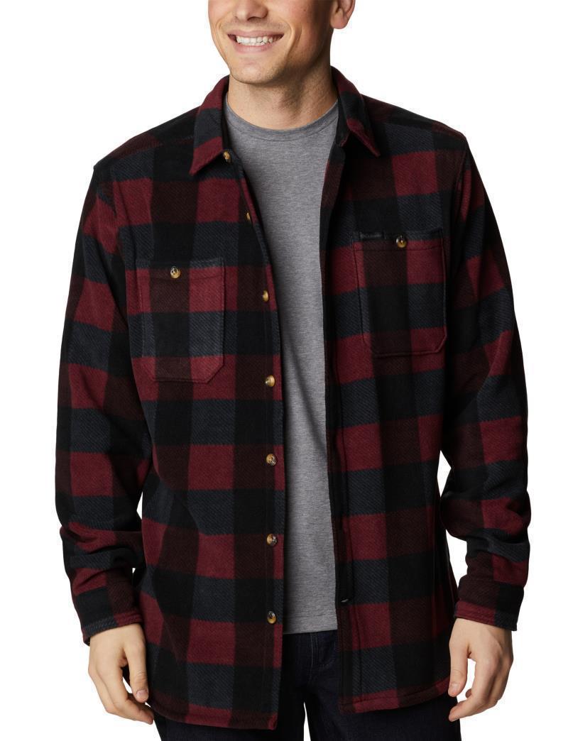 Flare Gun Fleece Over Shirt - Mens - Elderberry Multi Check 4