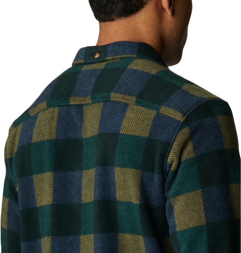 Flare Gun Fleece Over Shirt - Mens - Spruce Multi Check 5