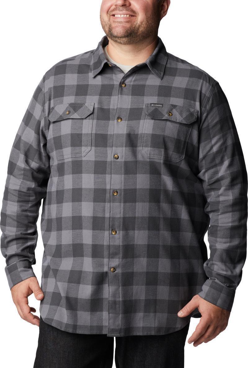 Flare Gun Stretch Flannel, Extended - Mens - City Grey Twill Buffalo Check 1
