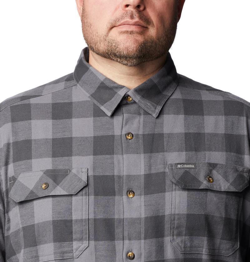 Flare Gun Stretch Flannel, Extended - Mens - City Grey Twill Buffalo Check 5