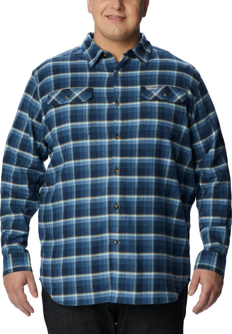 Flare Gun Stretch Flannel, Extended - Mens - Collegiate Navy Shadow Plaid 1