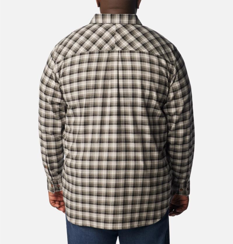 Flare Gun Stretch Flannel, Extended - Mens - Columbia Grey Gradient Check 3