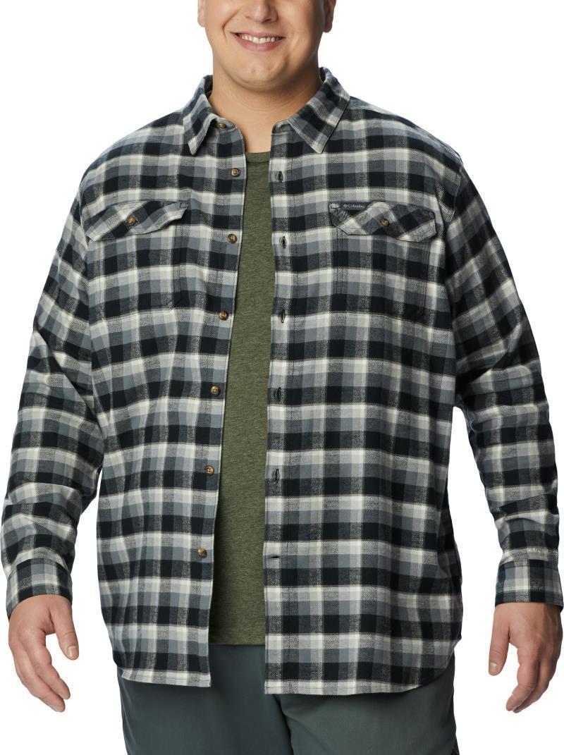 Flare Gun Stretch Flannel, Extended - Mens - black shadow plaid 1