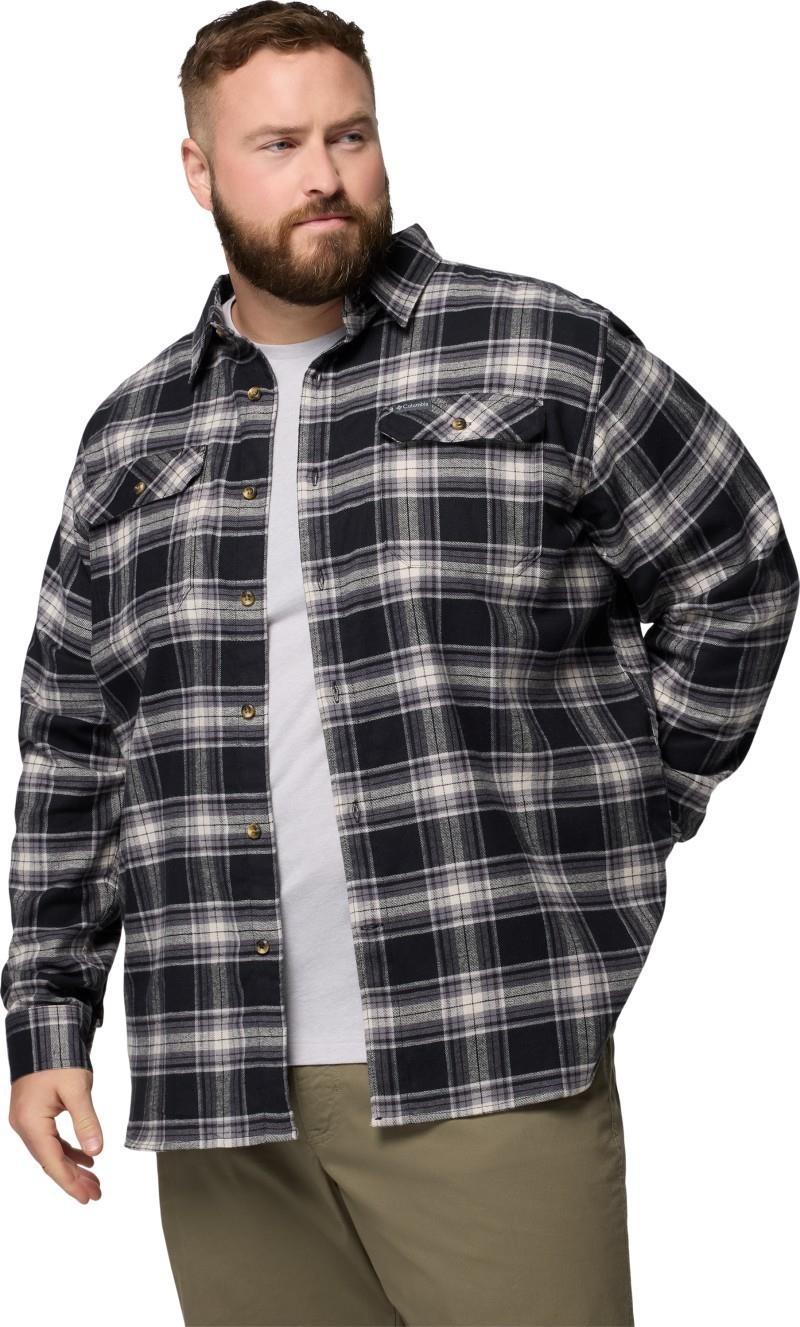 Flare Gun Stretch Flannel, Extended - Mens - black two lane tartan 1