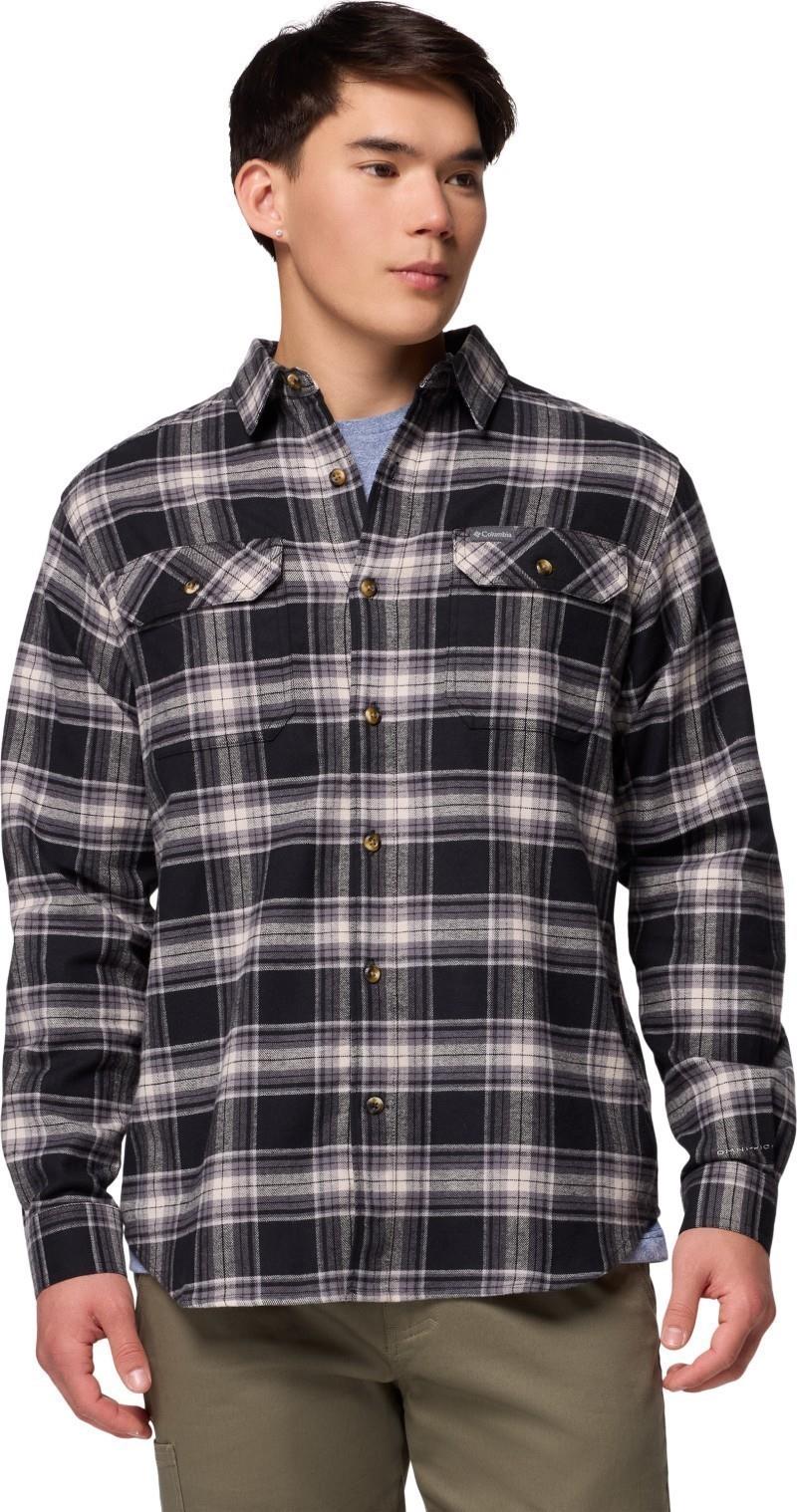 Flare Gun Stretch Flannel, Extended - Mens - black two lane tartan 1