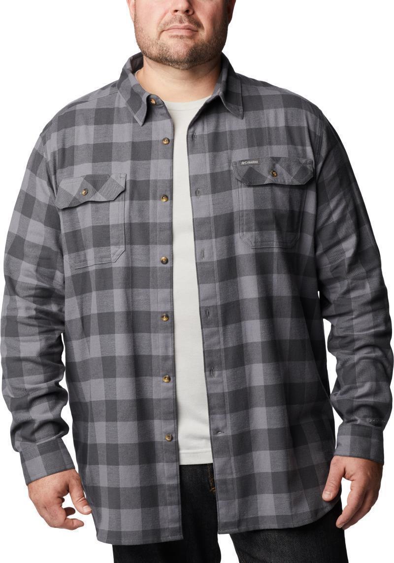 Flare Gun Stretch Flannel, Extended - Mens - city grey twill buffalo check 1