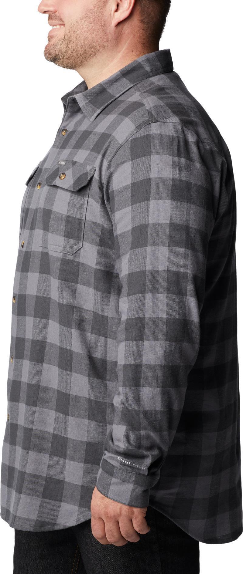 Flare Gun Stretch Flannel, Extended - Mens - city grey twill buffalo check 1