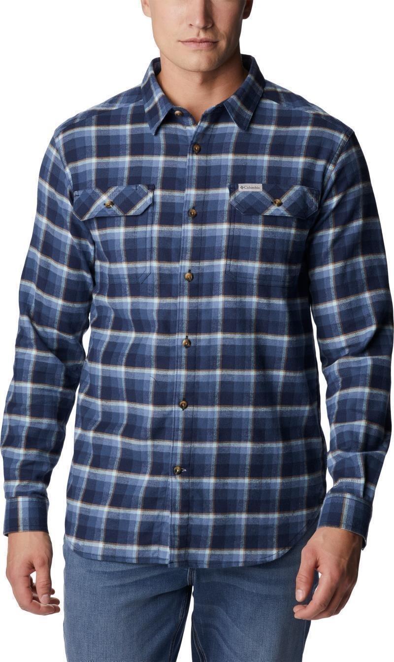 Flare Gun Stretch Flannel, Extended - Mens - collegiate navy shadow plaid 1