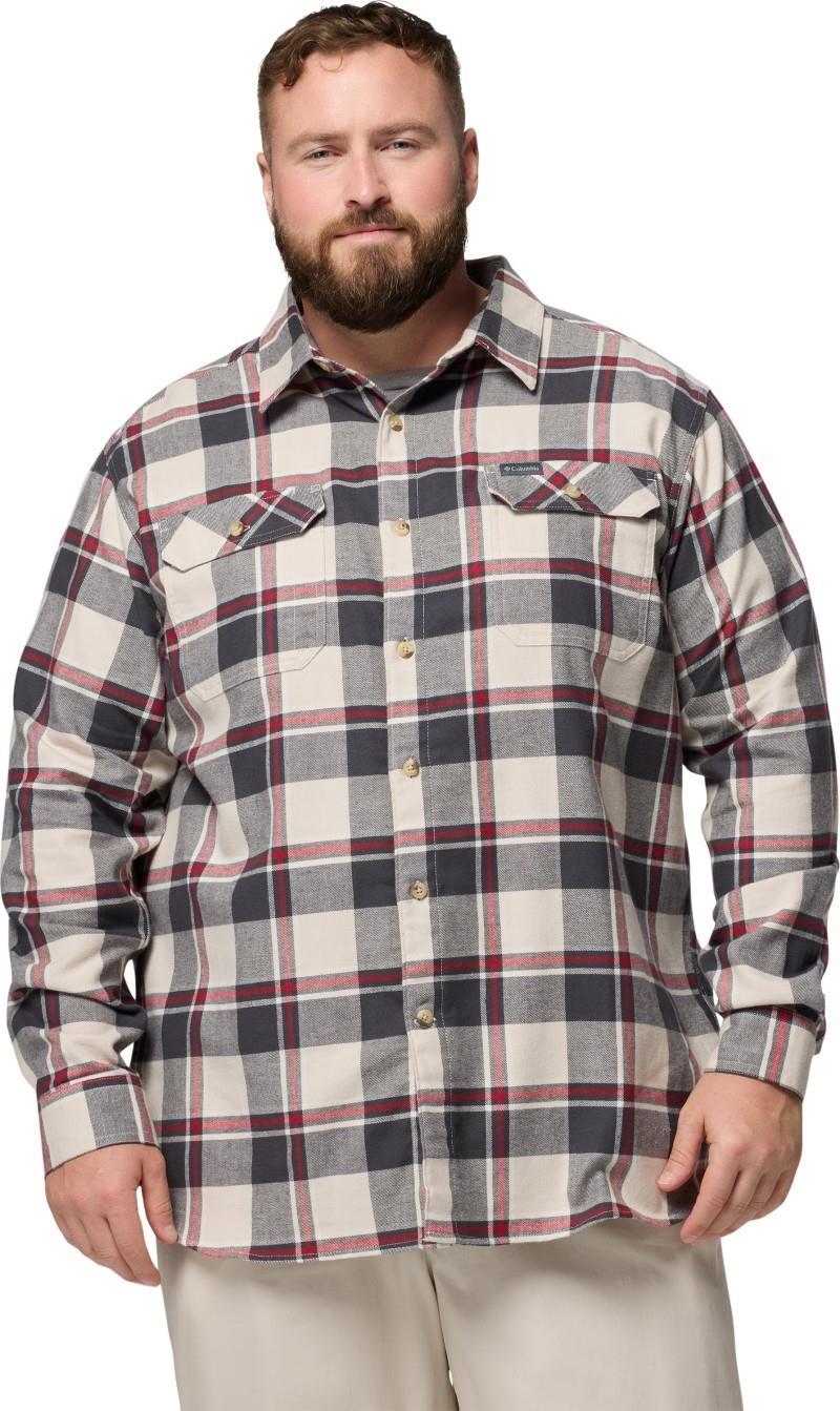 Flare Gun Stretch Flannel, Extended - Mens - dark stone trails edge plaid 1