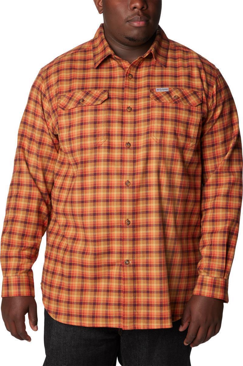 Flare Gun Stretch Flannel, Extended - Mens - elderberry gradient check 1