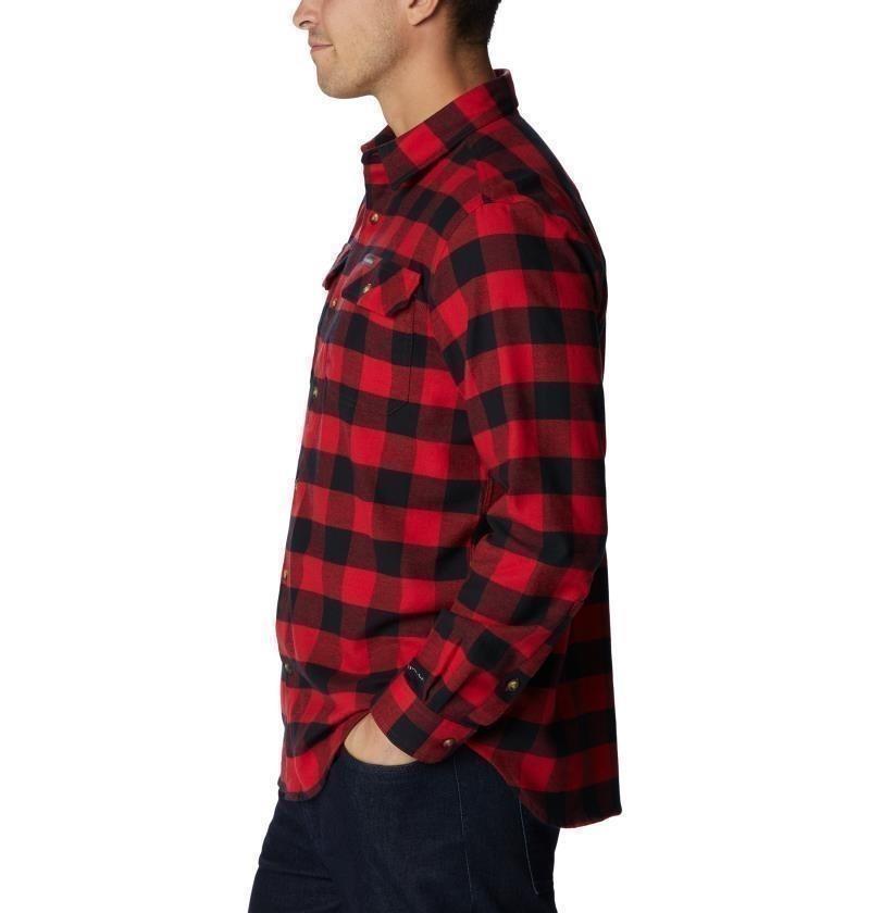 Flare Gun Stretch Flannel, Extended - Mens - mountain red twill buffalo check 1